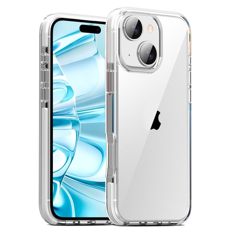 For iPhone 16 Plus TPE Airbag TPU+ PC Full Coverage Phone Case(White) - iPhone 16 Plus Cases by buy2fix | Online Shopping UK | buy2fix