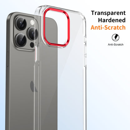 For iPhone 16 Pro Ice Feel HD Transparent PC Full Coverage Phone Case(Red) - iPhone 16 Pro Cases by buy2fix | Online Shopping UK | buy2fix