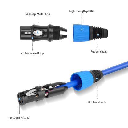 JC1015 XLR 3pin Male to Female Audio Cable, Length:10m(Yellow) - Microphone Audio Cable & Connector by buy2fix | Online Shopping UK | buy2fix