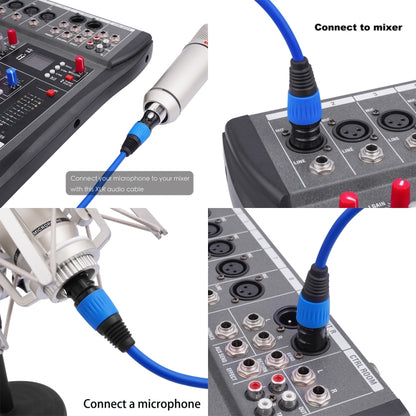 JC1015 XLR 3pin Male to Female Audio Cable, Length:5m(Orange) - Microphone Audio Cable & Connector by buy2fix | Online Shopping UK | buy2fix