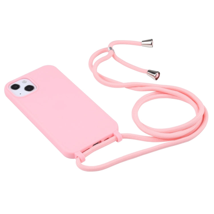 For iPhone 16 Pro Candy Colors TPU Protective Phone Case with Lanyard (Pink) - iPhone 16 Pro Cases by buy2fix | Online Shopping UK | buy2fix