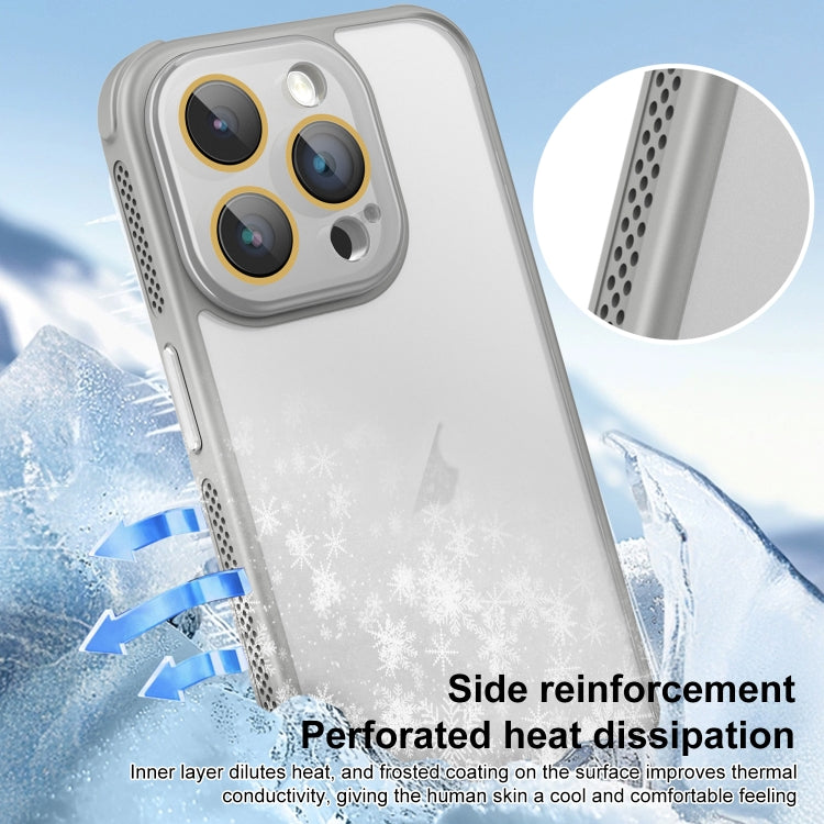 For iPhone 16 Pro Max Side Cooling Skin Feel Frosted Phone Case(Green) - iPhone 16 Pro Max Cases by buy2fix | Online Shopping UK | buy2fix