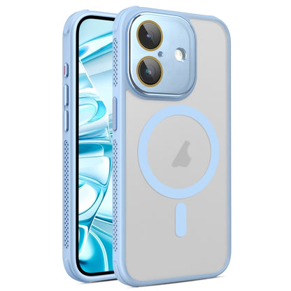 For iPhone 16 Plus Side Cooling Skin Feel Frosted MagSafe Magnetic Phone Case(Sky Blue) - iPhone 16 Plus Cases by buy2fix | Online Shopping UK | buy2fix