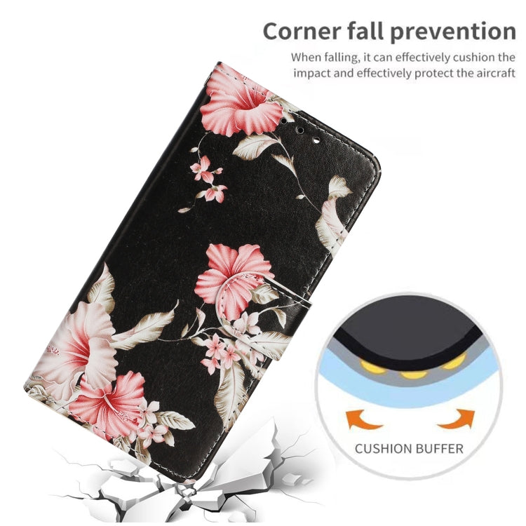 For iPhone 16 Colored Drawing Marble Pattern Leather Phone Case(Azalea) - iPhone 16 Cases by buy2fix | Online Shopping UK | buy2fix