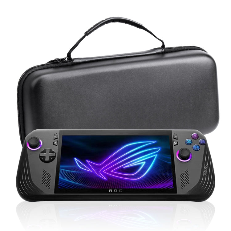 For ASUS ROG Ally X Game Console EVA Leather Pattern Handbag(Black) - Accessories by buy2fix | Online Shopping UK | buy2fix