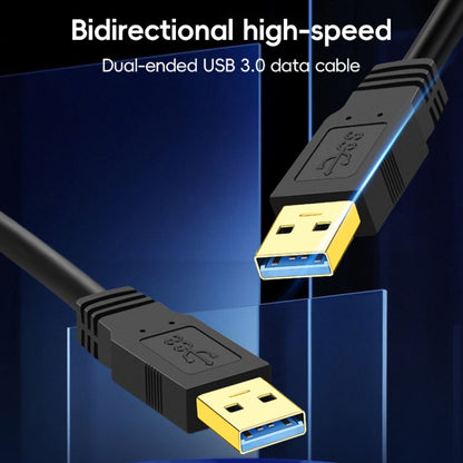 USB 3.0 Male To USB 3.0 Male Double End USB Cable, Length:0.6m(Black) - USB 3.0 by buy2fix | Online Shopping UK | buy2fix