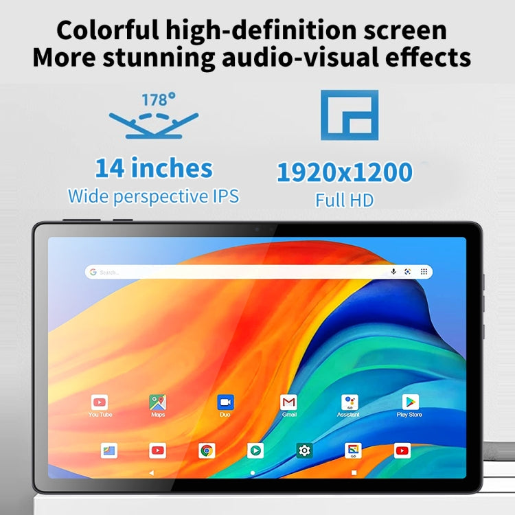 M4 Plus 14 inch Tablet PC, 8GB+128GB, Android 12 MediaTek MT8183 Eight Core, Support Dual Band WIFI, GPS(Grey) - Others by buy2fix | Online Shopping UK | buy2fix