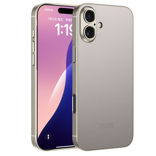 For iPhone 16 Plus GKK AG Craft Skin Feel Full Coverage Phone Case(Titanium Grey) - iPhone 16 Plus Cases by GKK | Online Shopping UK | buy2fix