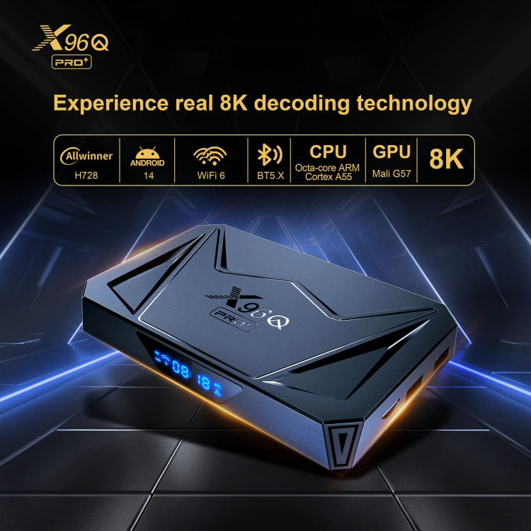 X96Q Pro+ Cortex-A55 Android 14 Octa-core CPU 4K HD Internet Set-top Box, RAM:2GB+16GB(US Plug) - Others by buy2fix | Online Shopping UK | buy2fix