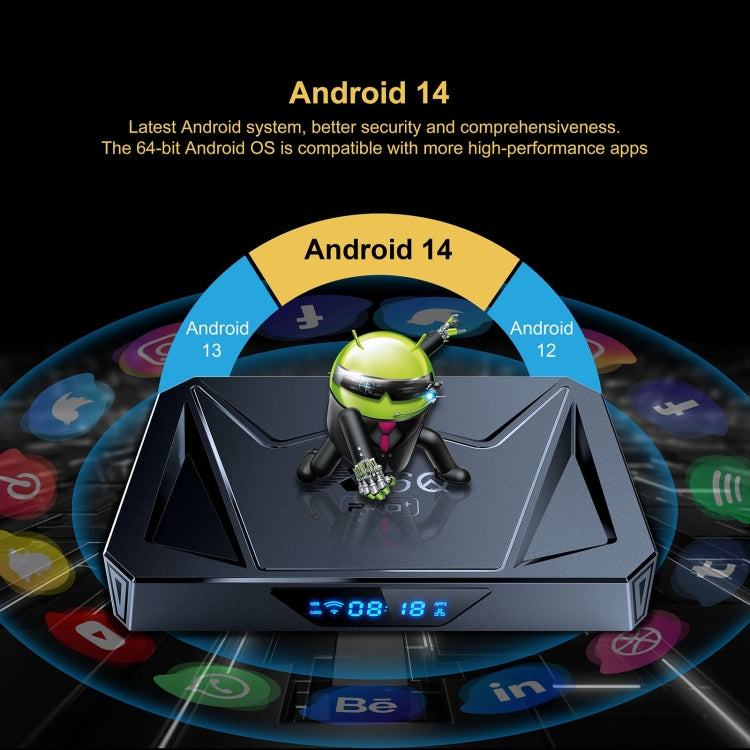 X96Q Pro+ Cortex-A55 Android 14 Octa-core CPU 4K HD Internet Set-top Box, RAM:2GB+16GB(AU Plug) - Others by buy2fix | Online Shopping UK | buy2fix