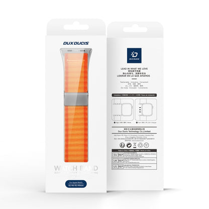 For Apple Watch SE 2023 40mm DUX DUCIS YC Series Ocean Nylon Watch Band(Orange) - Watch Bands by DUX DUCIS | Online Shopping UK | buy2fix