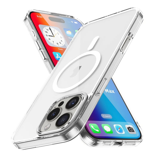 For iPhone 16 Pro Max Ice Color Magnetic Series Magsafe Magnetic PC Hybrid TPU Phone Case(Transparent) - iPhone 16 Pro Max Cases by buy2fix | Online Shopping UK | buy2fix