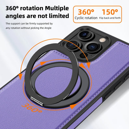 For iPhone 16 Pro Max Yashi 360 Degree Rotating MagSafe Holder Phone Case(Purple) - iPhone 16 Pro Max Cases by buy2fix | Online Shopping UK | buy2fix