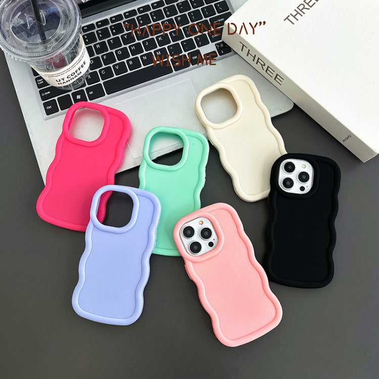 For iPhone 16 Pro Max Big Wave Puff Shape TPU Phone Case(Blue) - iPhone 16 Pro Max Cases by buy2fix | Online Shopping UK | buy2fix