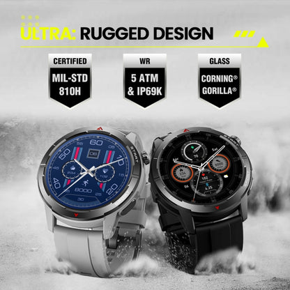 Zeblaze Stratos 3 Ultra 1.43 inch Screen Rugged Outdoor Sports GPS Smart Watch(Space Black) - Smart Watches by Zeblaze | Online Shopping UK | buy2fix