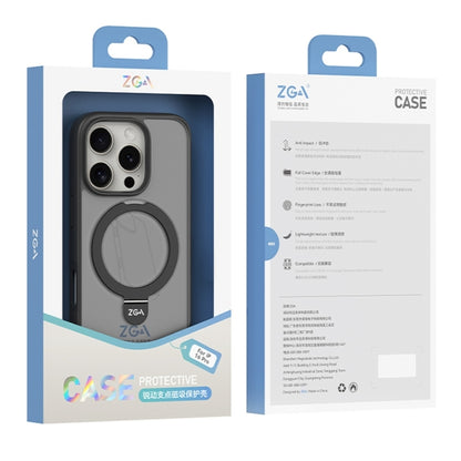 For iPhone 16 Plus ZGA Magsafe Holder PC Hybrid TPU Phone Case(Blue) - iPhone 16 Plus Cases by ZGA | Online Shopping UK | buy2fix