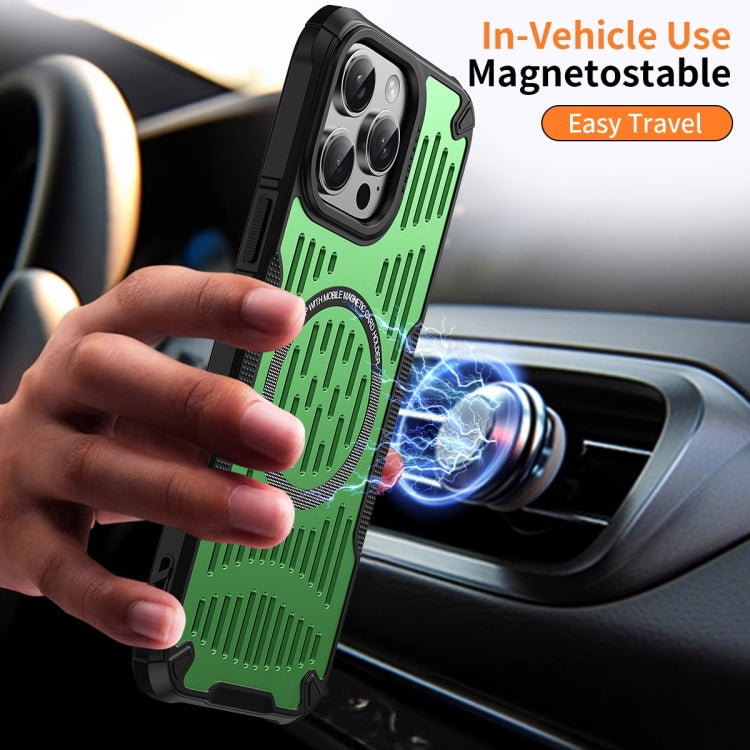 For iPhone 16 Plus Ice Front Cooling MagSafe Magnetic Phone Case(Black) - iPhone 16 Plus Cases by buy2fix | Online Shopping UK | buy2fix