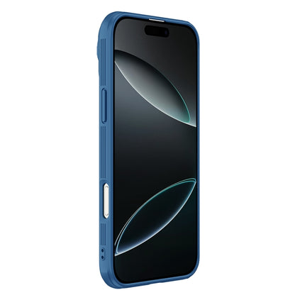 For iPhone 16 Pro NILLKIN Black Mirror Prop CD Texture Mirror Phone Case(Blue) - iPhone 16 Pro Cases by NILLKIN | Online Shopping UK | buy2fix