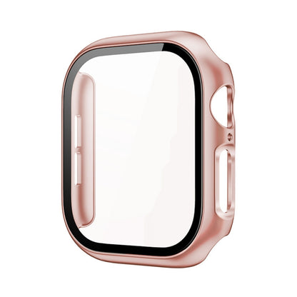 For Apple Watch Series 10 42mm imak Integrated Watch Case with Film(Rose Gold) - Watch Cases by imak | Online Shopping UK | buy2fix