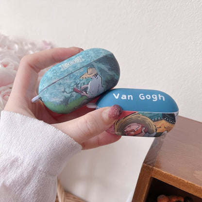 For Beats Solo Buds Oil Painting Frosted PC Earphone Protective Case(Van Gogh) - Other Case by buy2fix | Online Shopping UK | buy2fix