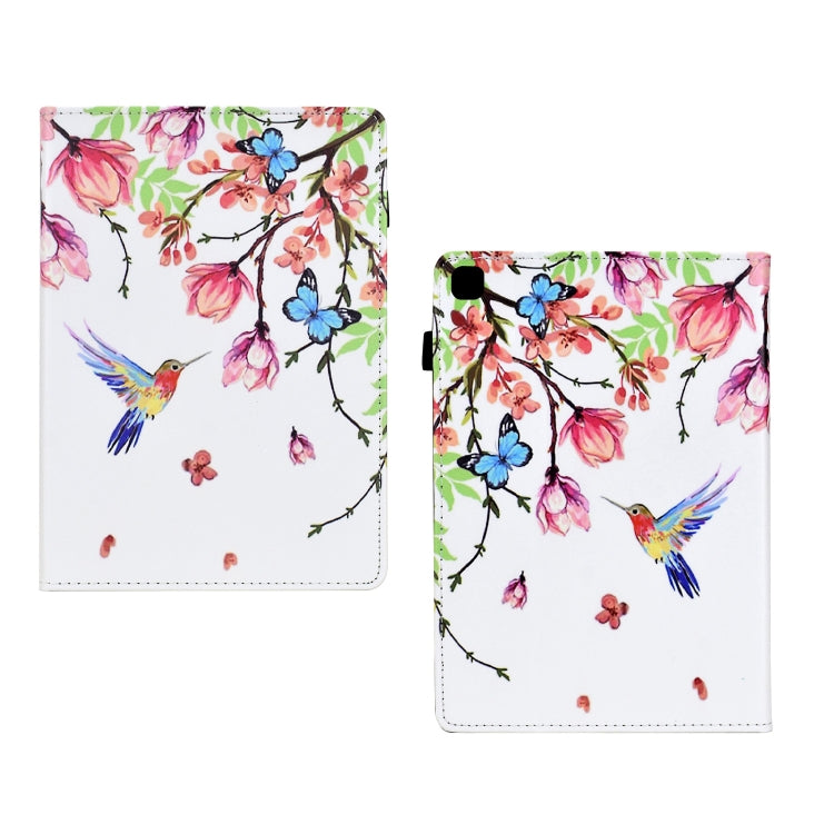 For Samsung Galaxy Tab A 10.1 2019 Painted Pattern Leather Tablet Case(Flowers Bird) - Tab A 10.1 (2019) T510 / T515 by buy2fix | Online Shopping UK | buy2fix