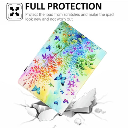 For iPad Air 11 2024 Painted Pattern Leather Tablet Case(Colorful Flowers) - iPad Air 11 2024 Cases by buy2fix | Online Shopping UK | buy2fix