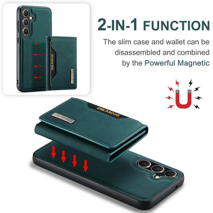 For Samsung Galaxy S24 FE 5G DG.MING M2 Series 3-Fold Multi Card Bag + Magnetic Phone Case(Green) - Galaxy S24 FE 5G Cases by DG.MING | Online Shopping UK | buy2fix