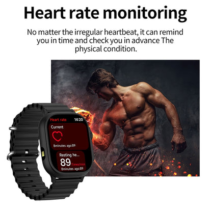 LEMFO LF40 2.01 inch Bluetooth Call Smart Watch, Support Heart Rate / Blood Oxygen(Black) - Smart Watches by LEMFO | Online Shopping UK | buy2fix