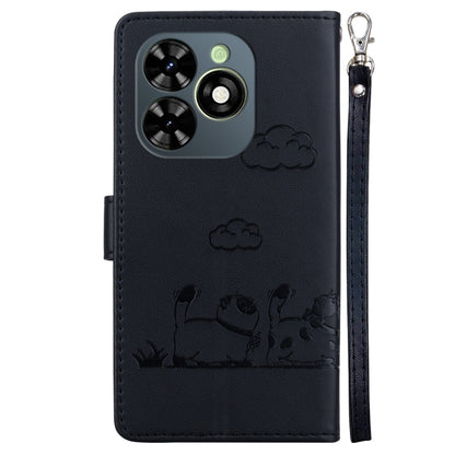 For Tecno Spark Go 2024 / 20 / 20C Cute Cats RFID Leather Phone Case(Black) - Tecno Cases by buy2fix | Online Shopping UK | buy2fix