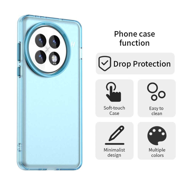 For OnePlus 13 Candy PC Hybrid TPU Shockproof Phone Case(Blue) - OnePlus Cases by buy2fix | Online Shopping UK | buy2fix