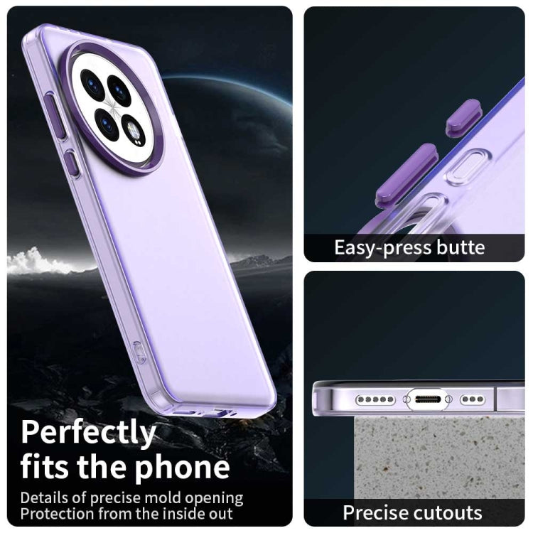 For OnePlus 13 Candy PC Hybrid TPU Shockproof Phone Case(Purple) - OnePlus Cases by buy2fix | Online Shopping UK | buy2fix