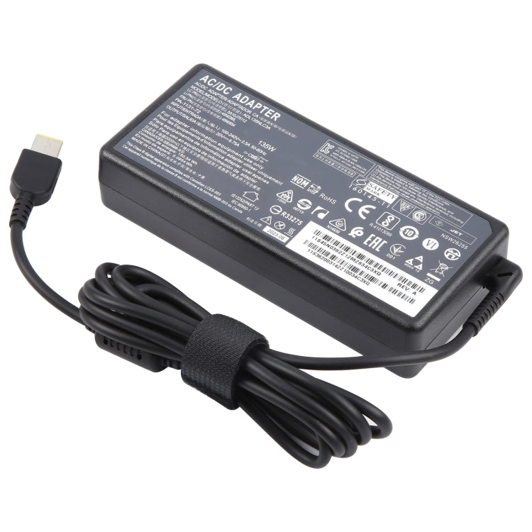 135W 20V 6.75A Laptop Notebook Power Adapter For Lenovo USB Jack, Plug:EU Plug - For Lenovo by buy2fix | Online Shopping UK | buy2fix