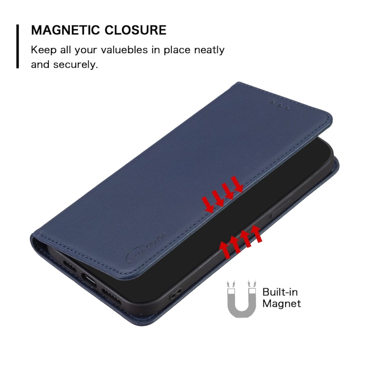 For Samsung Galaxy S25 Ultra 5G Magnetic Leather Phone Case(Blue) - Galaxy S25 Ultra 5G Cases by buy2fix | Online Shopping UK | buy2fix