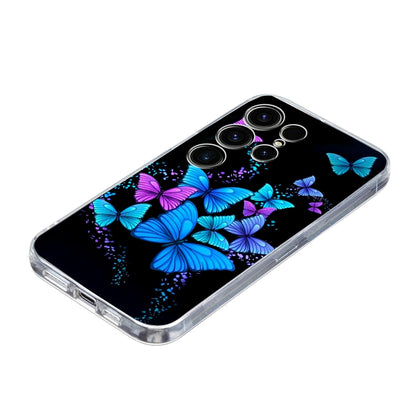 For Samsung Galaxy S25 Ultra 5G Colorful Painting Pattern TPU Phone Case(Color Butterflies) - Galaxy S25 Ultra 5G Cases by buy2fix | Online Shopping UK | buy2fix