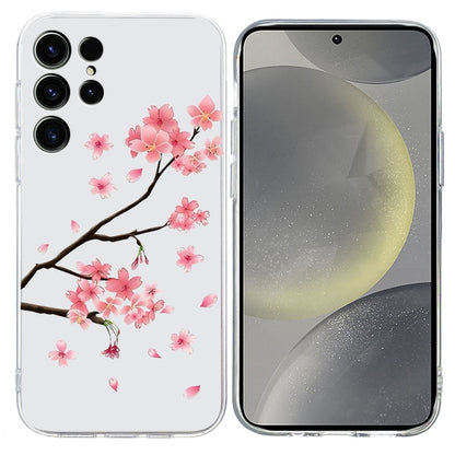 For Samsung Galaxy S25 Ultra 5G Colorful Painting Pattern TPU Phone Case(Plum Blossom) - Galaxy S25 Ultra 5G Cases by buy2fix | Online Shopping UK | buy2fix