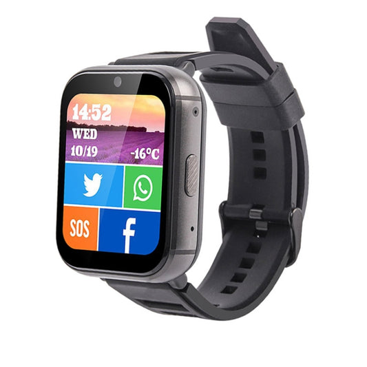 UNIWA DM66 4G Calling Smart Watch, 4GB+64GB, 1.99 inch IPS Screen Android 9.0 Support WiFi GPS(Black) - Android Watch by UNIWA | Online Shopping UK | buy2fix