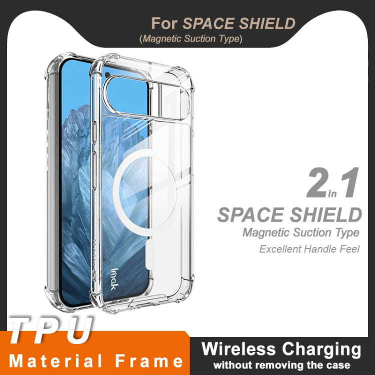 For Google Pixel 9 Pro XL IMAK Space Shield PC + TPU Airbag Shockproof MagSafe Phone Case(Transparent) - Google Cases by imak | Online Shopping UK | buy2fix