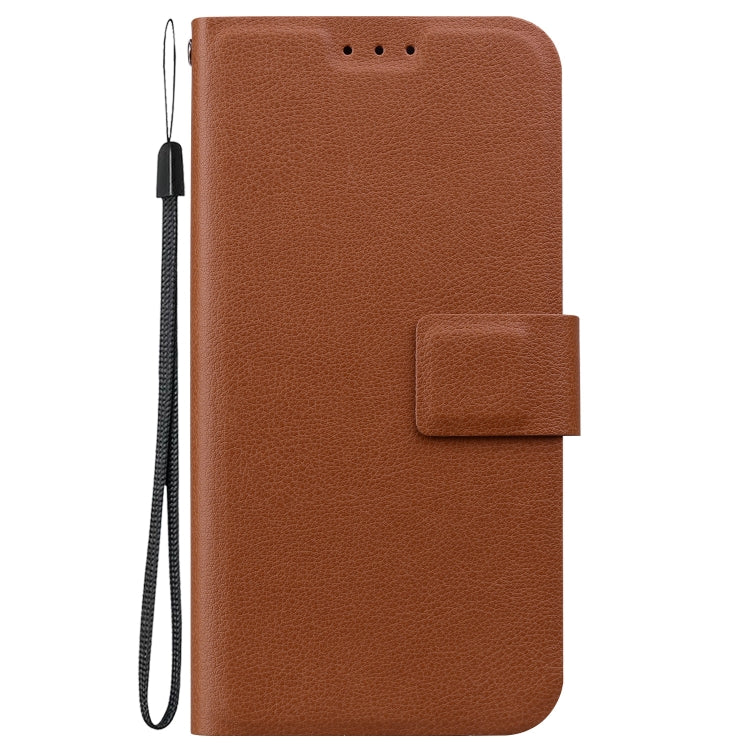 For Samsung Galaxy S25+ 5G Ultra-thin Voltage Magnetic Buckle Leather Phone Case(Brown) - Galaxy S25+ 5G Cases by buy2fix | Online Shopping UK | buy2fix