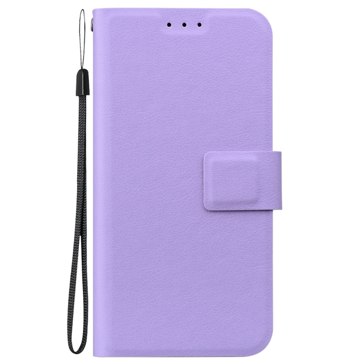 For Samsung Galaxy S25 5G Ultra-thin Voltage Magnetic Buckle Leather Phone Case(Purple) - Galaxy S25 5G Cases by buy2fix | Online Shopping UK | buy2fix