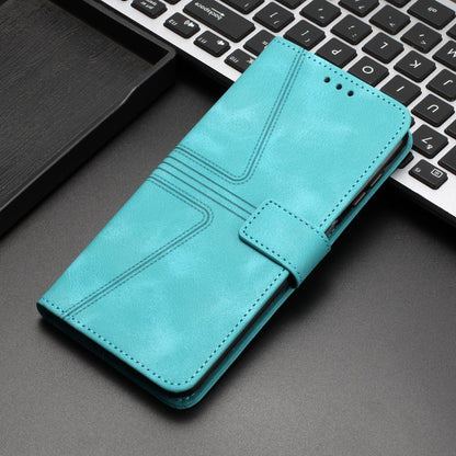 For Samsung Galaxy S25 Ultra 5G Triangle Solid Color Leather Phone Case(Green) - Galaxy S25 Ultra 5G Cases by buy2fix | Online Shopping UK | buy2fix