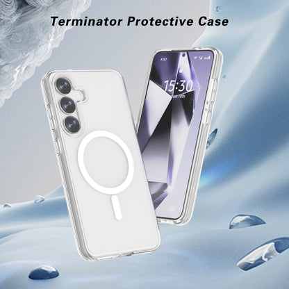 For Samsung Galaxy S25 5G Terminator MagSafe Magnetic Phone Case(Transparent) - Galaxy S25 5G Cases by buy2fix | Online Shopping UK | buy2fix