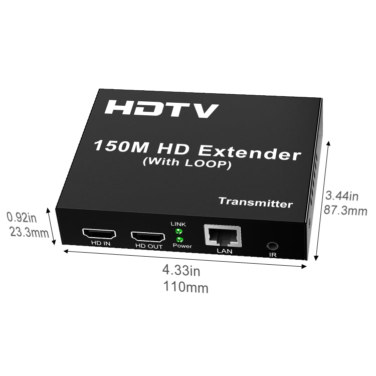 150m HDTV Network Extender(EU Plug) - Amplifier by buy2fix | Online Shopping UK | buy2fix