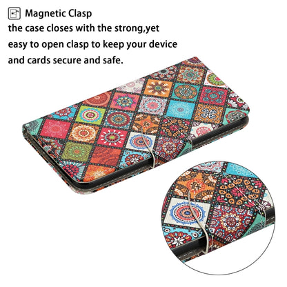 For Samsung Galaxy S25 5G Colored Drawing Pattern Leather Phone Case(Ethnic Style) - Galaxy S25 5G Cases by buy2fix | Online Shopping UK | buy2fix