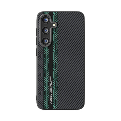 For Samsung Galaxy S25 5G ABEEL 6D Micro Relief MagSafe Magnetic Phone Case(Green) - Galaxy S25 5G Cases by buy2fix | Online Shopping UK | buy2fix