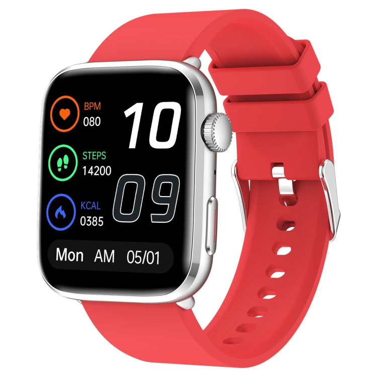 T92 1.81 inch IPS Square Screen Smart Watch, Heart Rate / Blood Oxygen / Blood Pressure(Red) - Smart Watches by buy2fix | Online Shopping UK | buy2fix