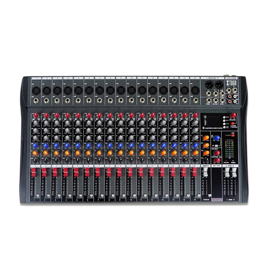 XTUGA CT160X 16-Channels Audio Mixer DJ Mixing Console with 48V Power Supply(AU Plug) - Live Sound Effects Processors by XTUGA | Online Shopping UK | buy2fix