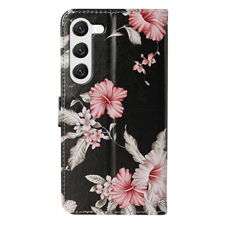 For Samsung Galaxy S25+ 5G Colored Drawing Marble Pattern Leather Phone Case(Azalea) - Galaxy S25+ 5G Cases by buy2fix | Online Shopping UK | buy2fix