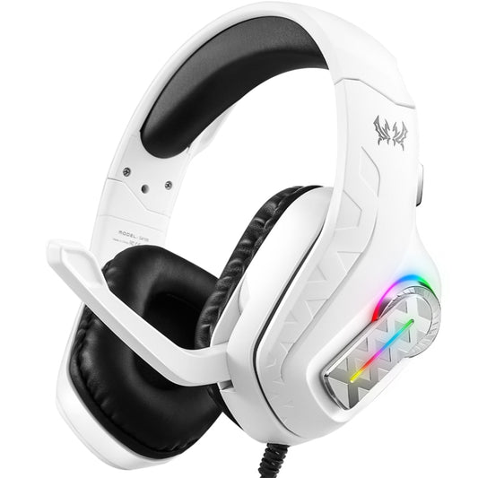 KOTION EACH G4100 Head-mounted Stereo Gaming Earphone with Mic, Black White, Length: About 2.1m - Multimedia Headset by KOTION EACH | Online Shopping UK | buy2fix