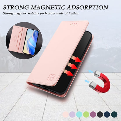 For OnePlus 13 RC01 Dual-Folded Magnetic Suction RFID Leather Phone Case(Pink) - OnePlus Cases by buy2fix | Online Shopping UK | buy2fix