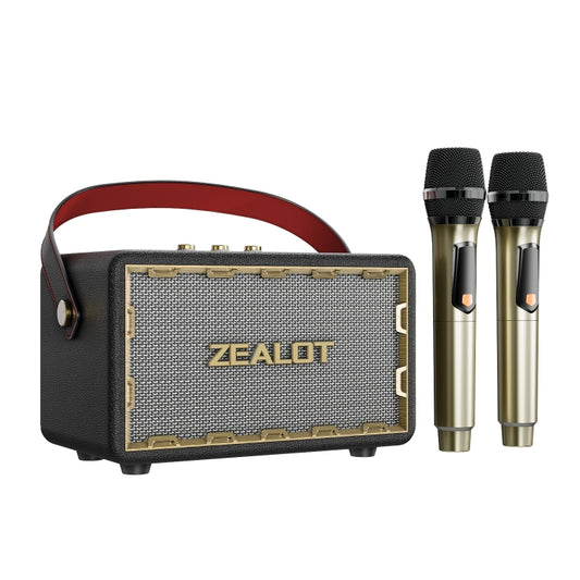 Zealot MT01M Retro Card Portable Wireless Bluetooth Speaker with Dual Microphones(Black) - Desktop Speaker by ZEALOT | Online Shopping UK | buy2fix